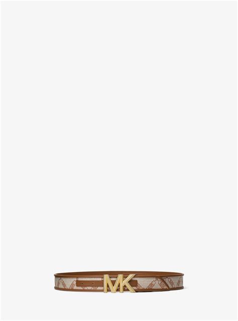 michael michael kors empire logo jacquard belt|Empire Logo Jacquard Belted Dress .